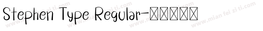 Stephen Type Regular字体转换